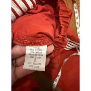 Cali 1850 orange side striped track pants wide leg size small thumbnail 5