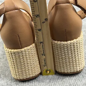 Dolce Vita Size-6.5 Women's Alumina Espadrille Sandals Wedge Brown thumbnail 7