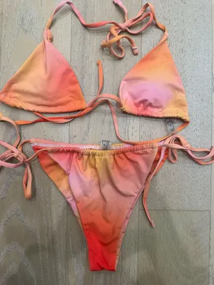 Shein Orange Bikini thumbnail 2