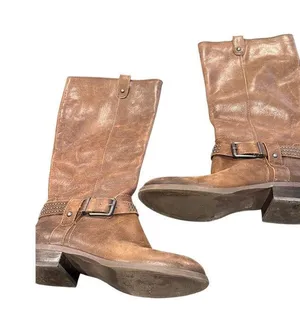 Jessica Simpson "Essence" Leather Riding Boots Size 6 thumbnail 1
