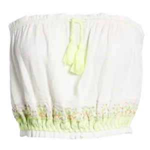 Free People No More Tiers Tube Top Neon Embroidered thumbnail 8