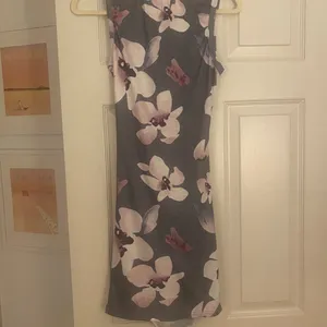 Floral Dress with cut out Gray Size XS thumbnail 2