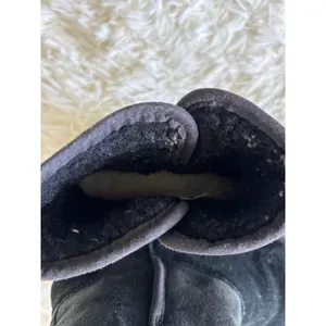 UGG Australia Black Suede Leather Ankle Boots Women's Comfy Winter Shoes‎ 7 thumbnail 7