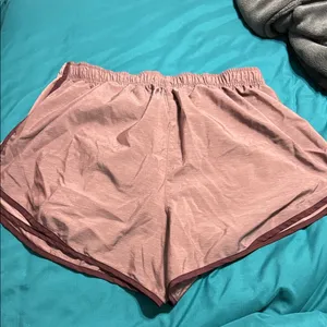 Nike Women's Dusty burgundy Athletic Shorts with Maroon Trim thumbnail 3