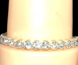 Cute silver rhinestone bracelet! Silver thumbnail 5