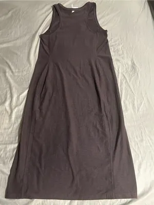 Fabletics Tank Midi Dress in Deep Plum thumbnail 4
