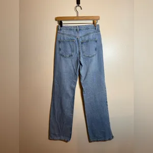 Free‎ People High Waist Slit Hem Staight Jeans thumbnail 5