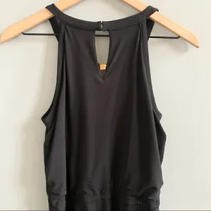 Calvin Klein Long Black Keyhole Maxi Dress XS thumbnail 5