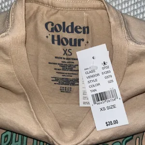 PacSun Golden Hour Tan Graphic Palm Springs Baby Tee Shirt thumbnail 5