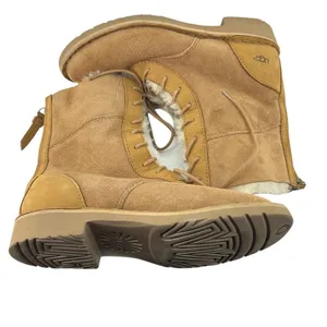 Ugg Daney Suede Wool Lined Lace Up Zipper Back Boots 1017507 Women’s 5.5 thumbnail 3