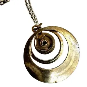 Silver tone blue pendant necklace thumbnail 7