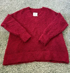 Aerie Red Sweater Oversized thumbnail 1