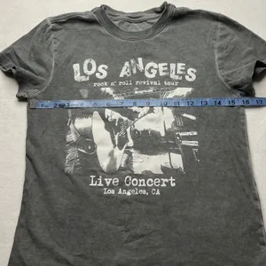 IML Los Angeles Rock n Roll Revival Tour Graphic T-Shirt‎ Gray Small thumbnail 4