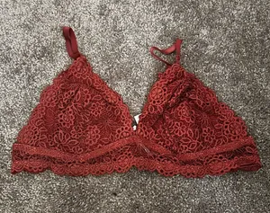 Colsie Floral Lace Bralette Size XL 0137 thumbnail 1