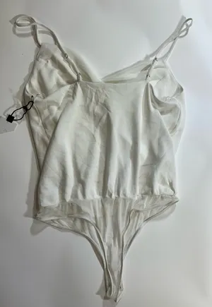 ASTR The Label White Cowl-Neck Bodysuit Size Large thumbnail 7