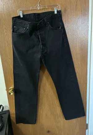 Mens straight leg Levi Strauss 501 button fly 36x32 thumbnail 1