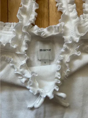 Maeve Anthropologie Tank Top White thumbnail 3