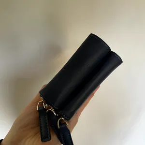 Forever Young‎ korea navy blue multi zipper pouch clutch wallet credit cards thumbnail 9