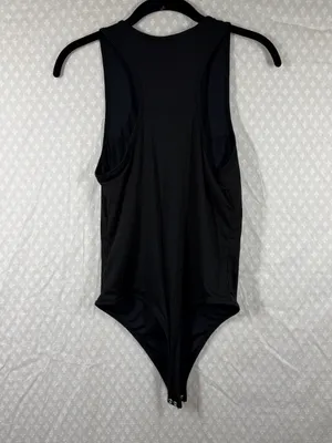Klassy Network Black‎ Ribbed Sleeveless Bodysuit thumbnail 5