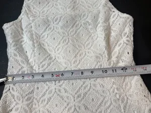 Lilly Pulitzer White Lace Fully Lined Sleeveless A-line Resort Dress XS Coastal thumbnail 12
