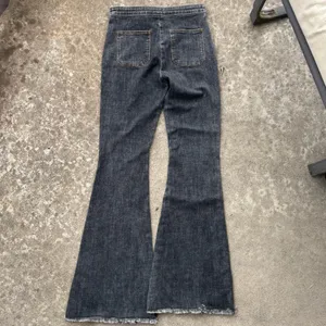 POL M high waisted embroidered flare denim jeans thumbnail 11