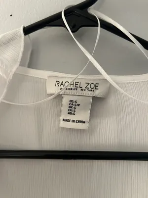 White Long Flare Sleeve Sheer Top thumbnail 3
