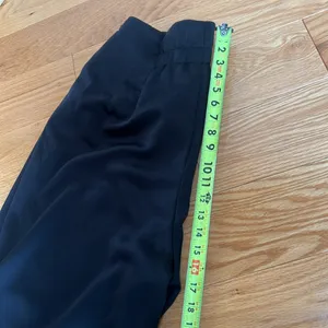 Abercrombie & Fitch high waisted dress pants with attached satin belt tie thumbnail 6