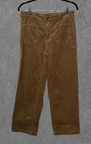 JONES NEW YORK | Jones & Co Straight Leg Tan Corduroy Trousers Pants Size 6 thumbnail 1