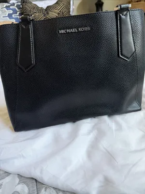 Michael Kors Black Pebbled Leather Tote thumbnail 2