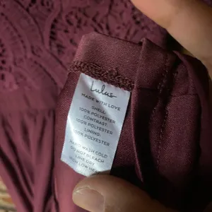 Lulus Burgundy Angel In Disguise Lace Skater Mini Dress Women's Size Medium thumbnail 7