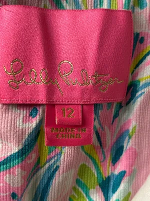 Lilly Pulitzer Pink Multicolor Floral Sleeveless Embellished Tunic thumbnail 3