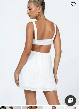 Princess Polly white mini dress thumbnail 2