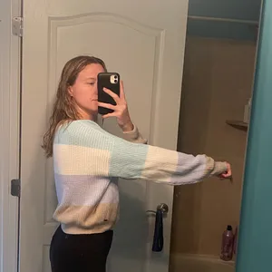 Hollister Striped V Neck Sweater thumbnail 8