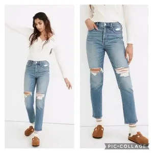 Madewell Distressed The‎ Perfect Vintage Jeans thumbnail 2