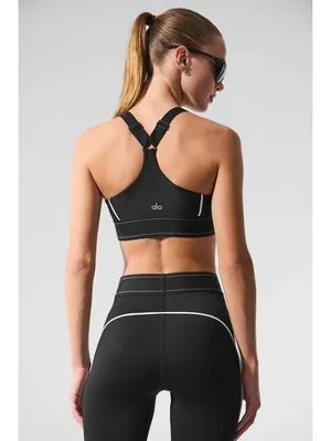 Alo Yoga Suit Up Bra in Black Large New Womens Cropped Tank Top thumbnail 11