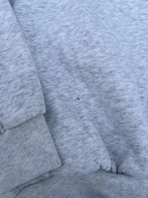 Hollister Light Gray "East Coast" Half-Zip Sweater with Navy Script thumbnail 2