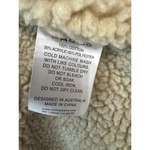 Rolla's Navy Blue‎ Corduroy Sherpa Lined Jacket Womens Size 8 Small Button Front thumbnail 8