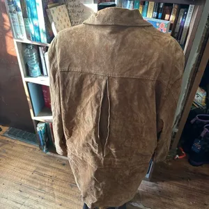 Vintage tan western XL Yellowstone vintage leather jacket thumbnail 3