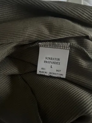 Women's Army Green Ribbed Spaghetti Strap Cami Tank Top thumbnail 6