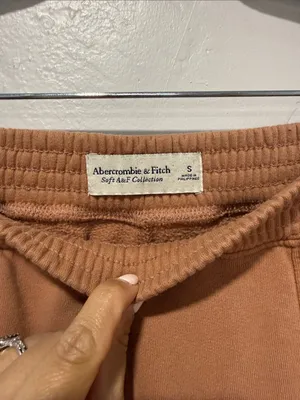 Abercrombie & Fitch Soft A&F wide leg Pull On fleece Sweatpants with pockets thumbnail 7
