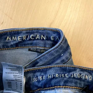 American Eagle Next Level Stretch Super Hi-Rise Jeggings Skinny Blue 8 thumbnail 2