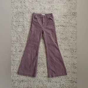 Rollas East Coast Flare Corduroy Jeans‎ Sz 28 in Pink thumbnail 2