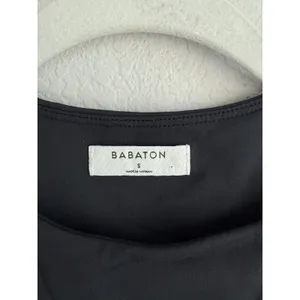 Aritzia‎ Babaton Women's Small Bodysuit Black Stretch Comfort Thong Halter Side thumbnail 8