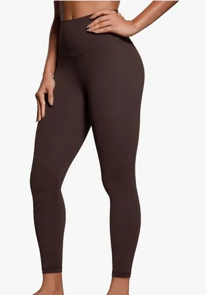CRZ YOGA High-Waist Butterlux Leggings in Chocolate Brown thumbnail 1