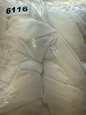Lulus Dose of Love Ivory Satin Off-the-Shoulder‎ Mermaid Maxi Dress size large thumbnail 9