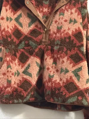 Ariat Women's Plainsview Print Berber Snap Front Sweatshirt XXL 2x Sherpa thumbnail 2