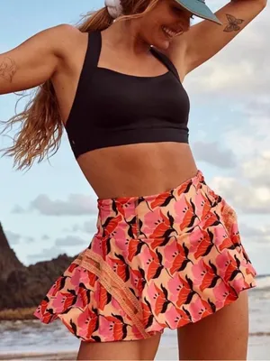 Free People Movement Pleats & Thank You Skort Size Large Tennis Ball Holder thumbnail 1