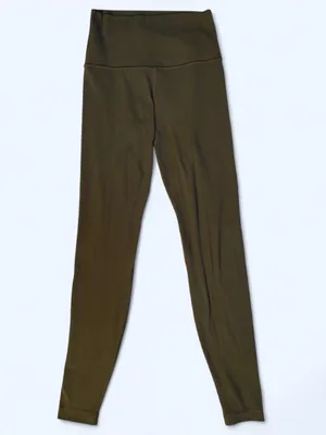 Lululemon Align High Rise Army Green Leggings yoga Pilates activewear gym size 4 thumbnail 7