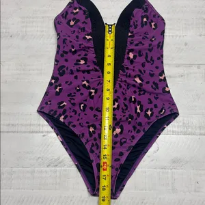Cupshe Alegría Leopard Print Halter Ruched One Piece Swimsuit thumbnail 4