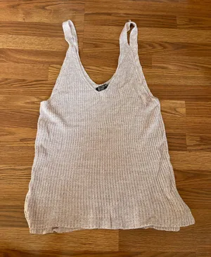 Cotton On Pink Ribbed Tank Top thumbnail 1